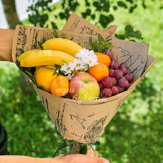 Букет из бананов и мандаринов